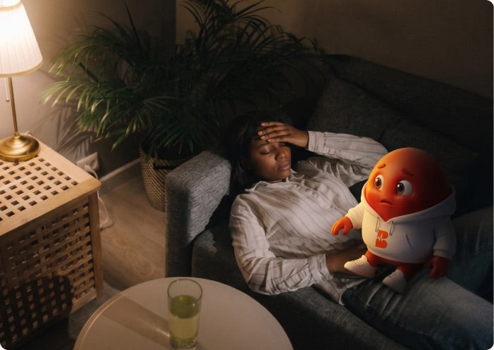Man reviewing his Blood Health AI readings with his doctor